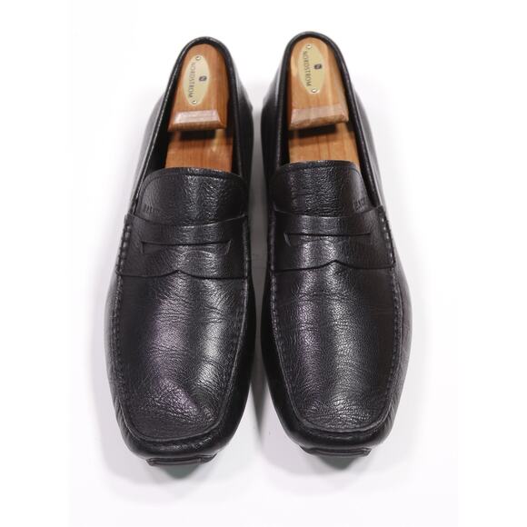 Bally Mens Waldok Black Leather Driving Loafers Moccasins Shoes US 9.5 main image 6